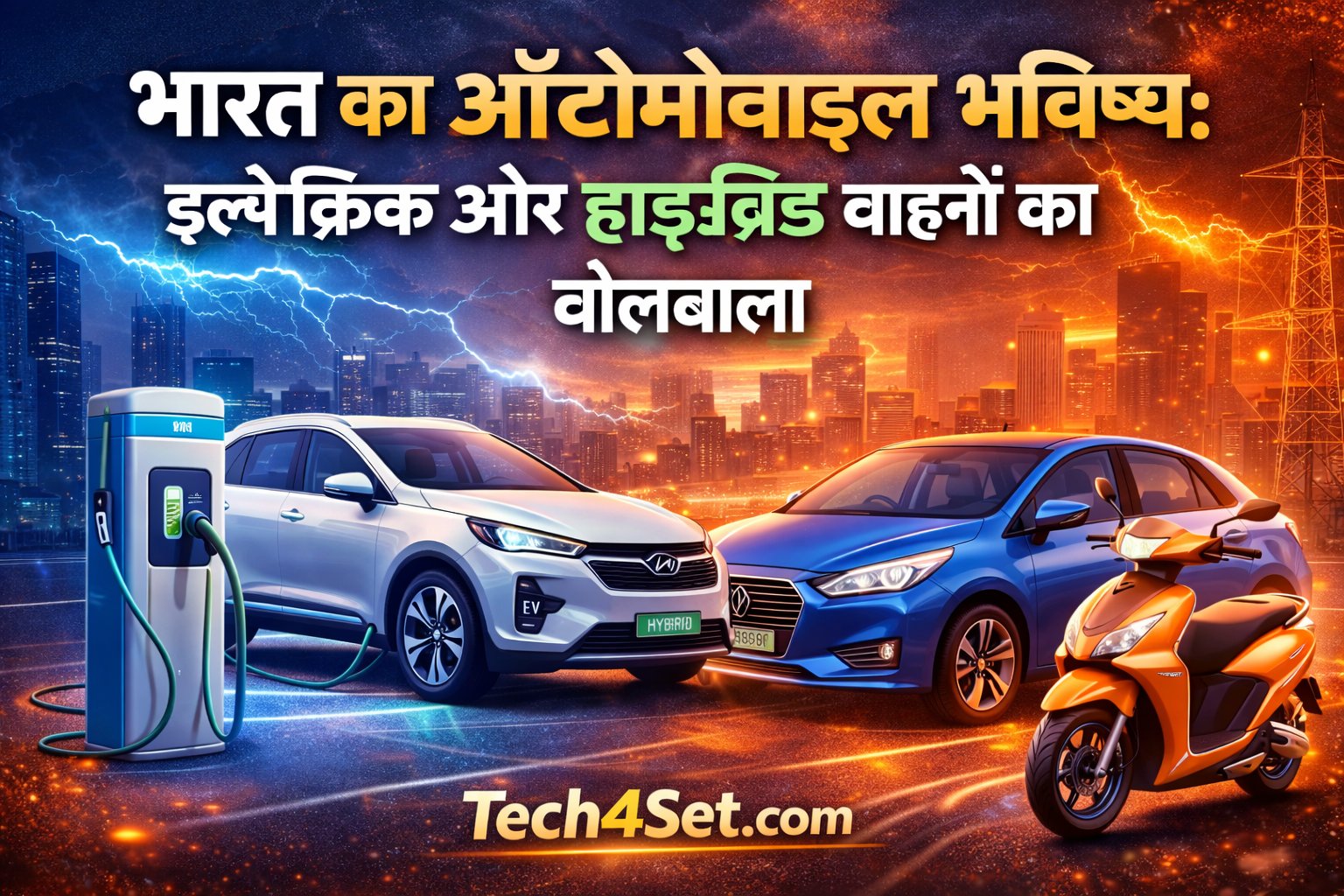 India’s Automobile Future: Electric & Hybrid Vehicles Revolution | Tech4Set