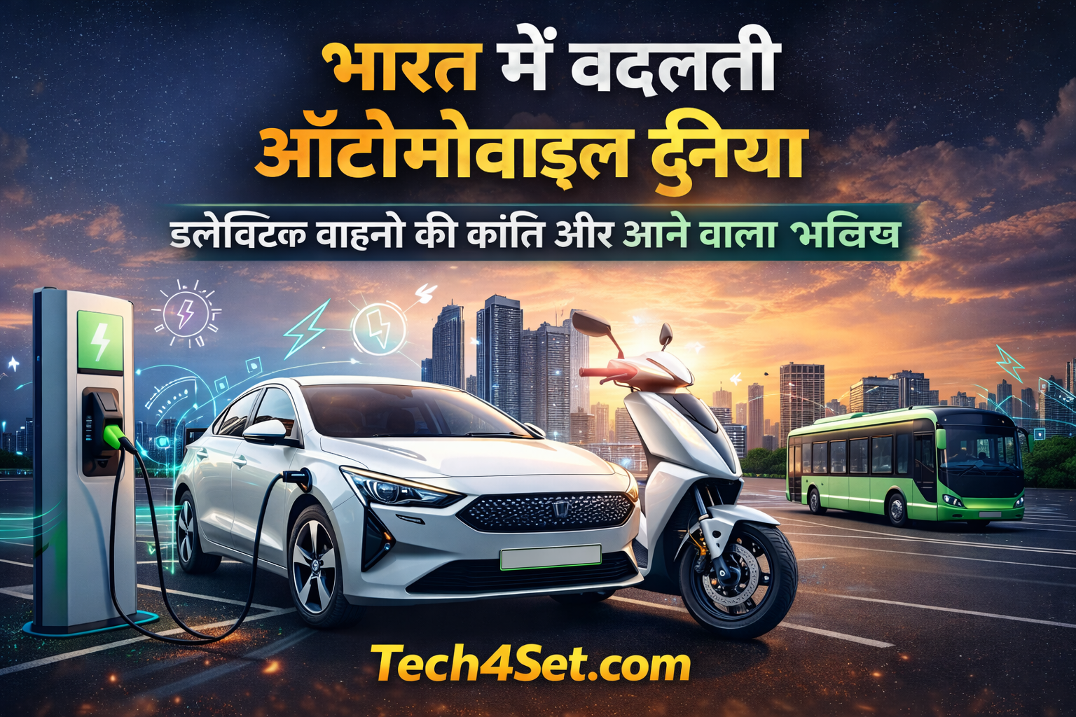 India’s Automobile Future: Electric & Hybrid Vehicles Revolution | Tech4Set